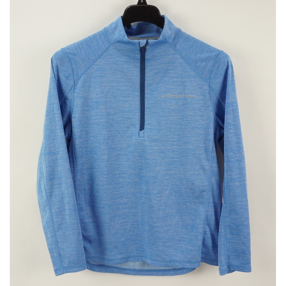 Vineyard Vines Sankaty 1/2-Zip Pullover Performance Thermal Men's‎ Medium Blue